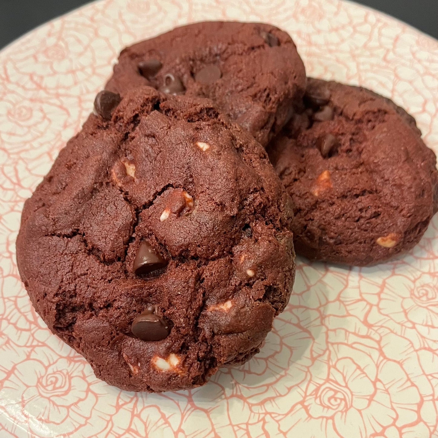GF Red Velvet Chip Cookies